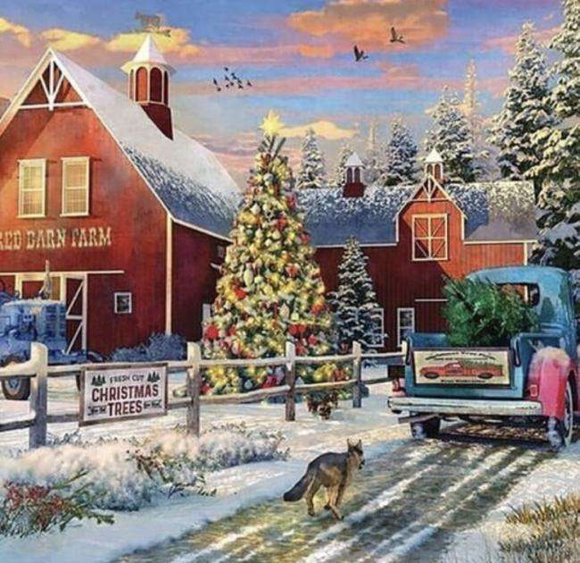 Down-Home Country Kerstmis puzzel online van foto