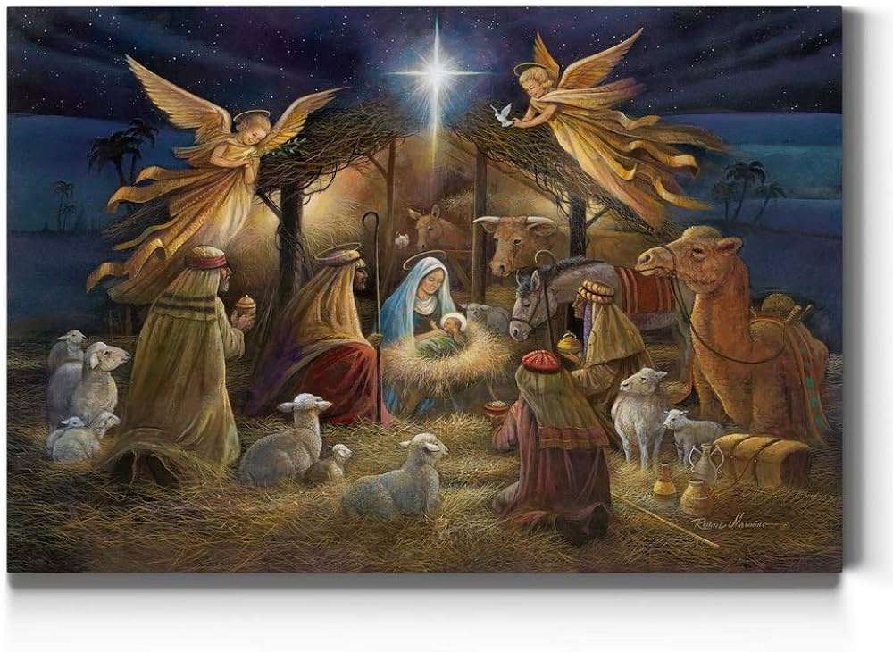 Nativity puzzle online from photo