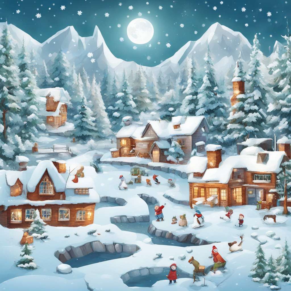 Winter puzzle puzzle online from photo