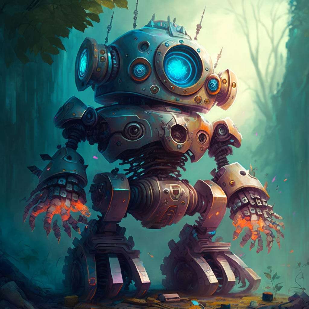 KI-Roboter-Bot-Bot Online-Puzzle