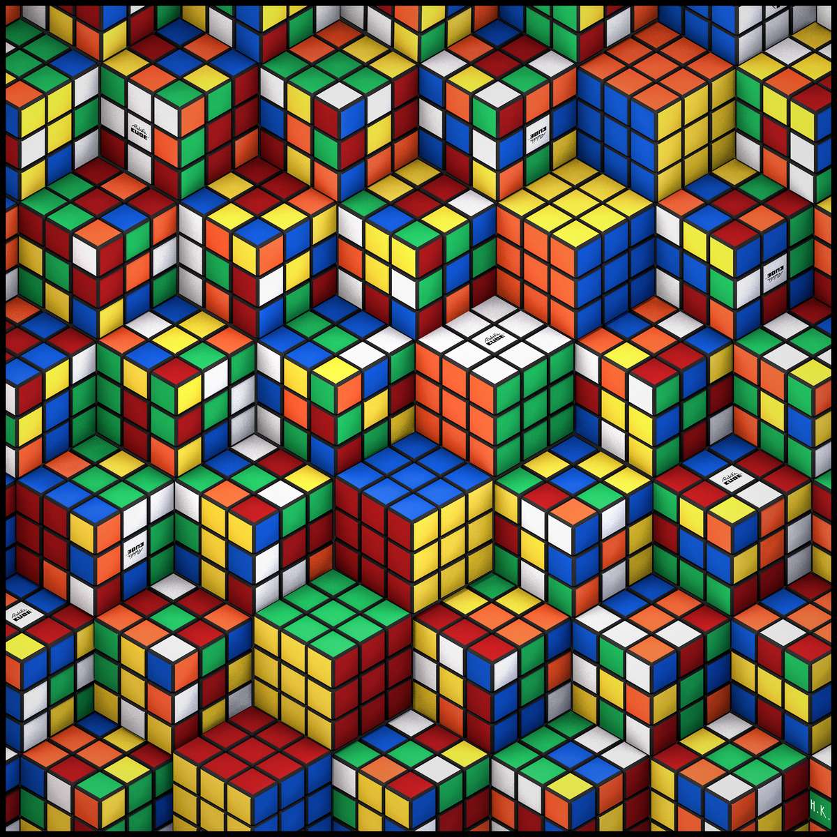 Le Rubik's Super Cube puzzle en ligne
