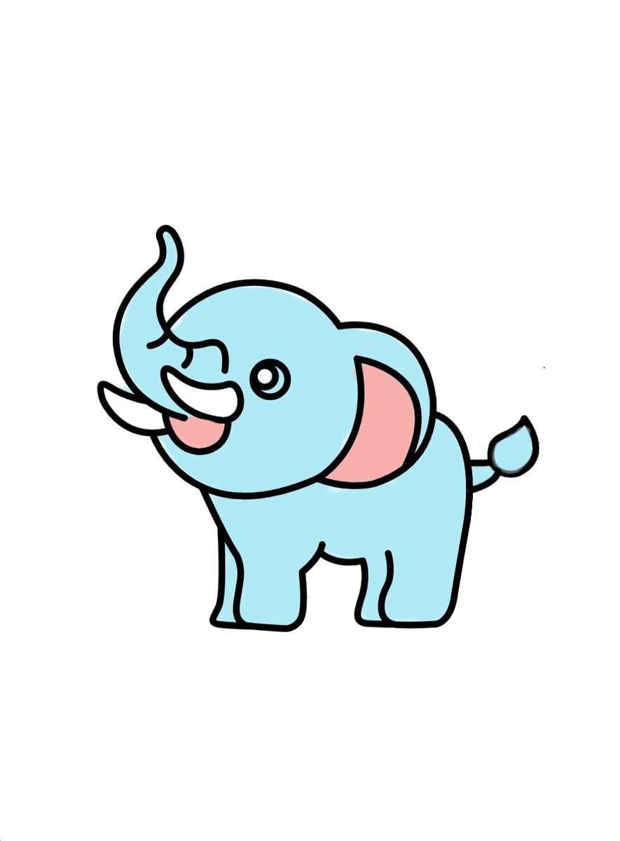 слон велкі онлайн пазл