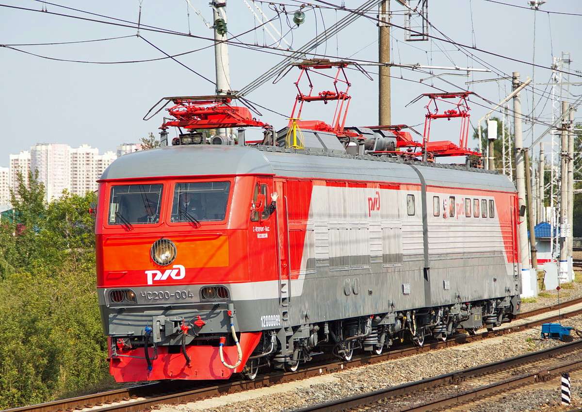 elektrische locomotief ChS200 puzzel online van foto