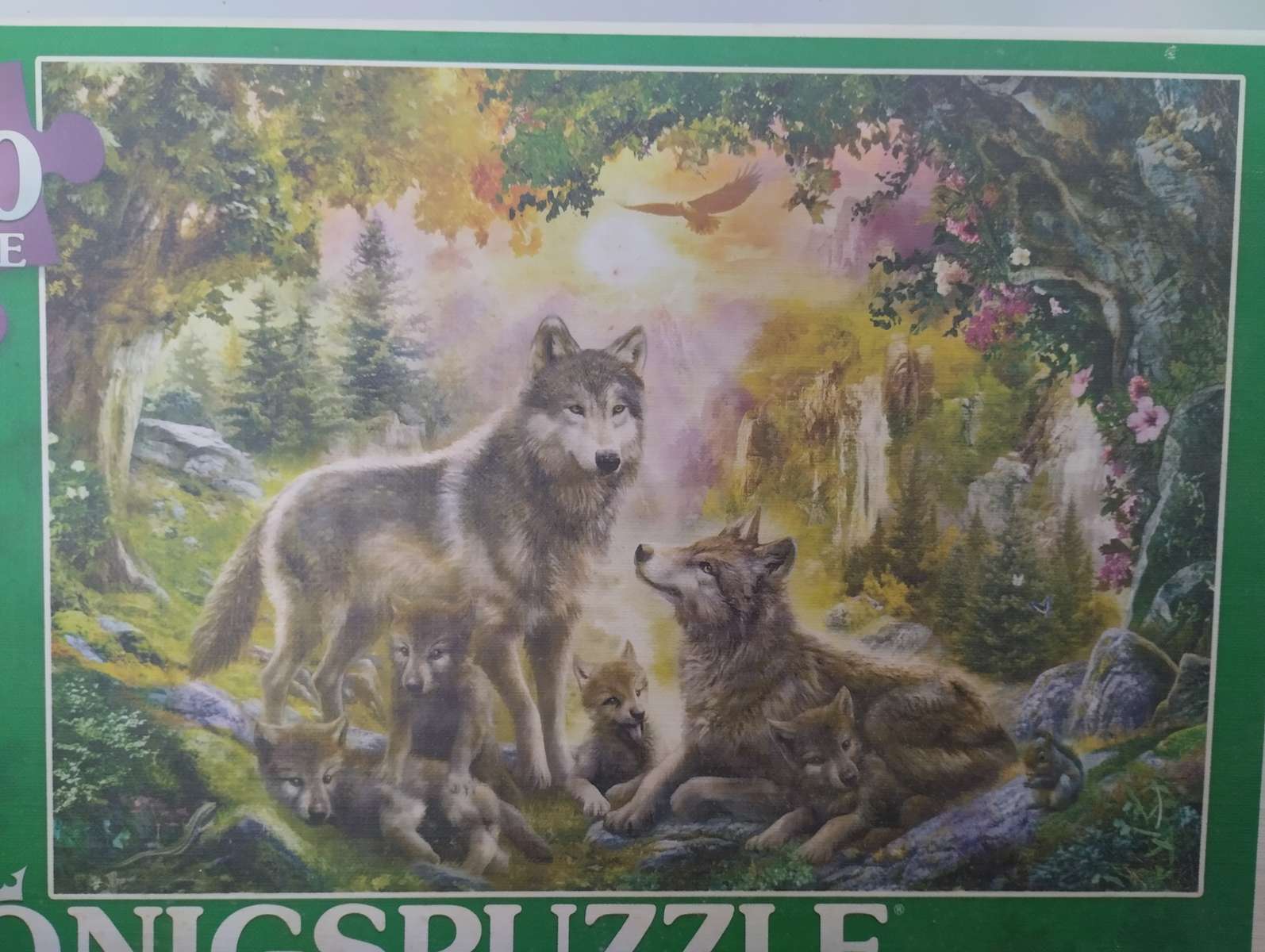 lobos en puzzle online a partir de foto