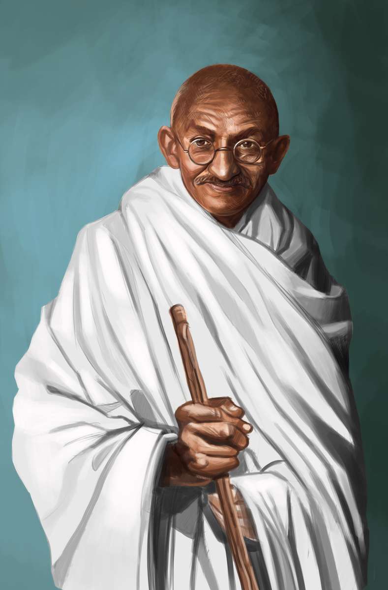 Mahátma_Gandhiji puzzle online z fotografie