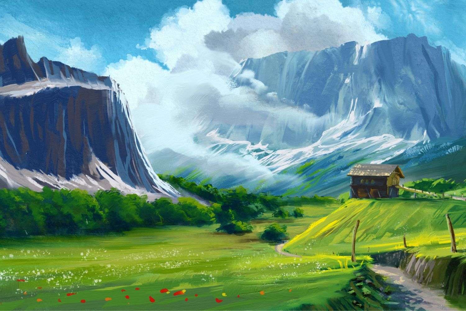 Summer in the mountains online puzzle