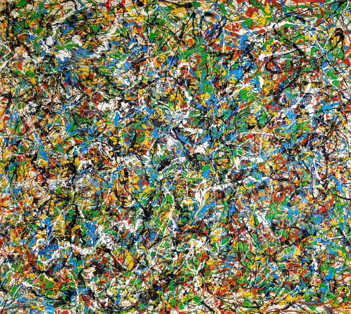 Estilo Jackson Pollock (2022) rompecabezas en línea