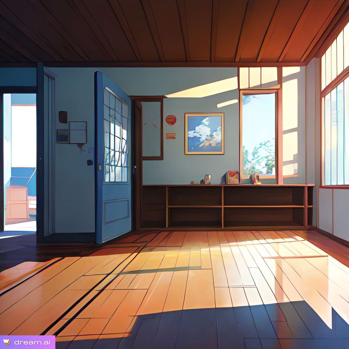 Anime hus pussel online från foto