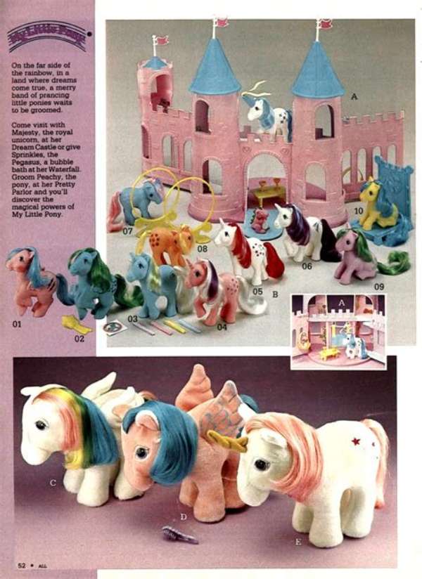 My Little Pony-annons från 1980-talet Pussel online