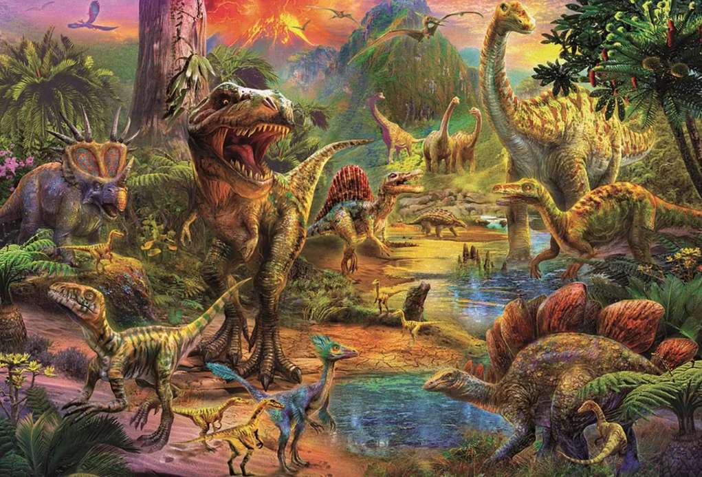 dinosauro puzzle online da foto