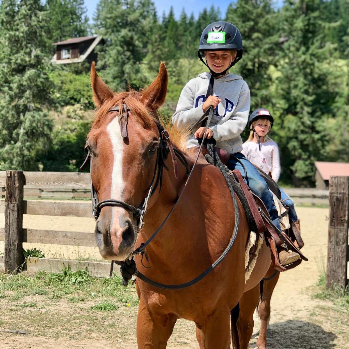 каубой и неговият кон онлайн пъзел от снимка