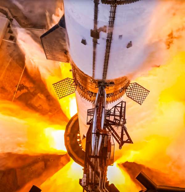 Al doilea test de zbor integrat SpaceX Starship puzzle online din fotografie