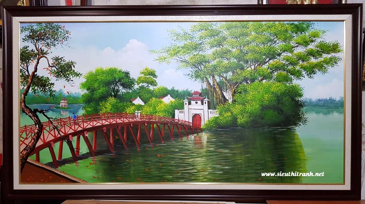 Cầu Thê Huc puzzel online van foto