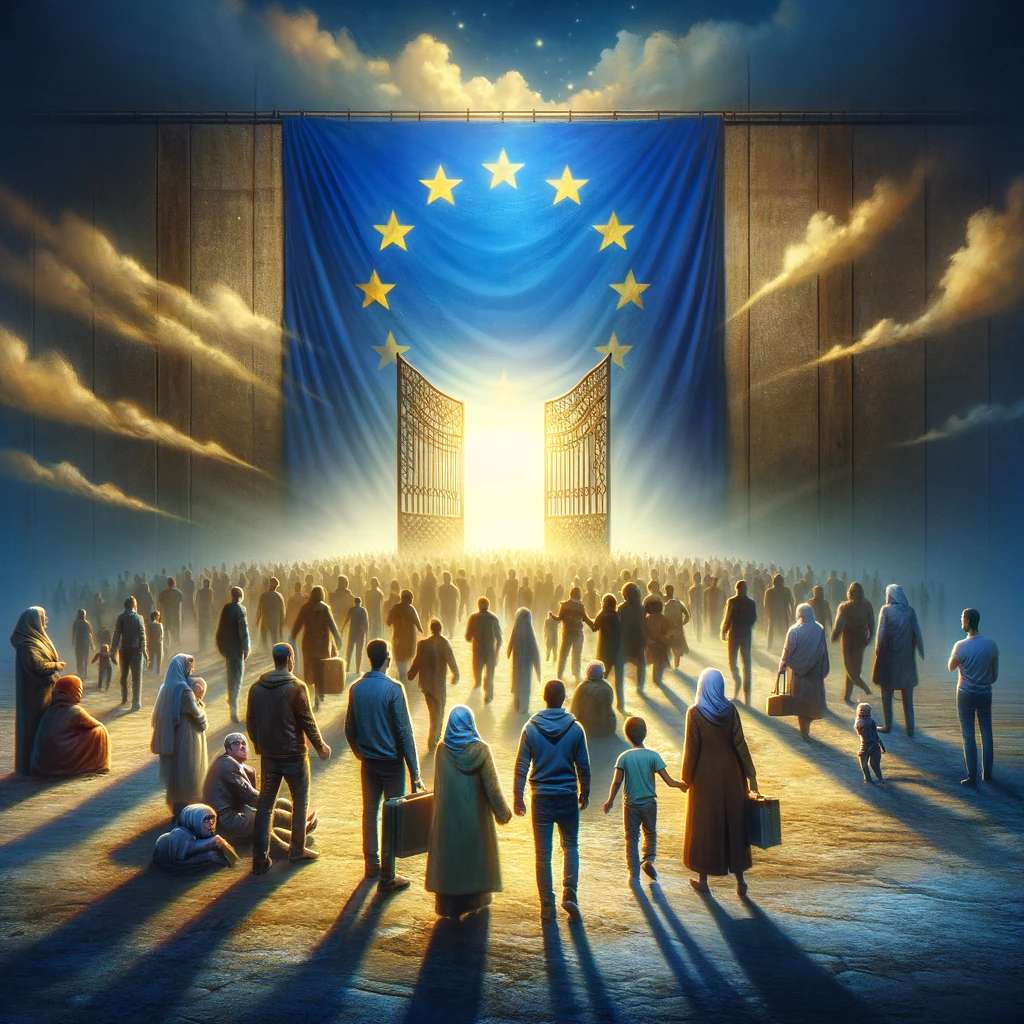 Acord UE privind imigrația puzzle online din fotografie