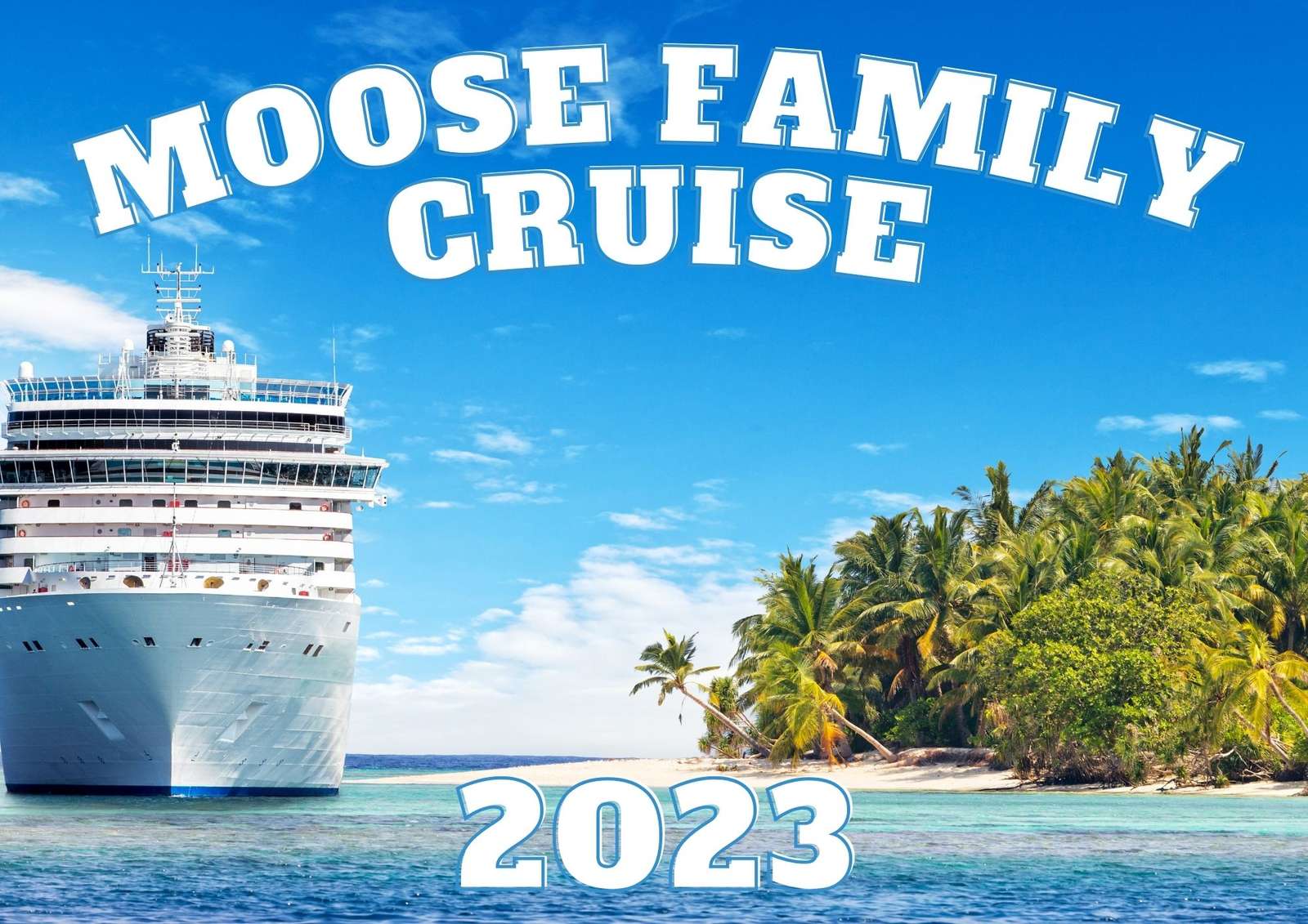 Moose Family Cruise 2023 puzzle online z fotografie
