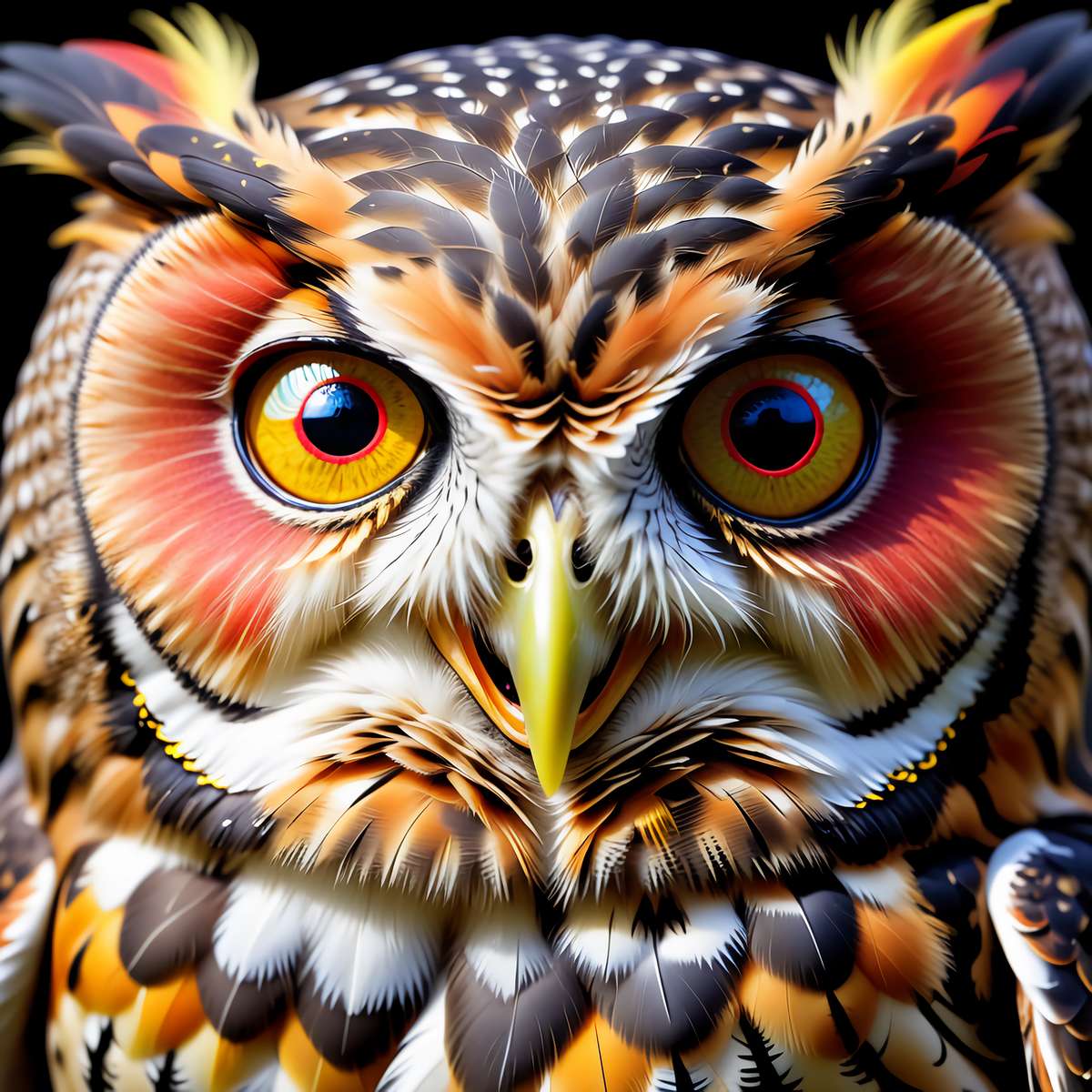 Beautiful owl puzzle online from photo