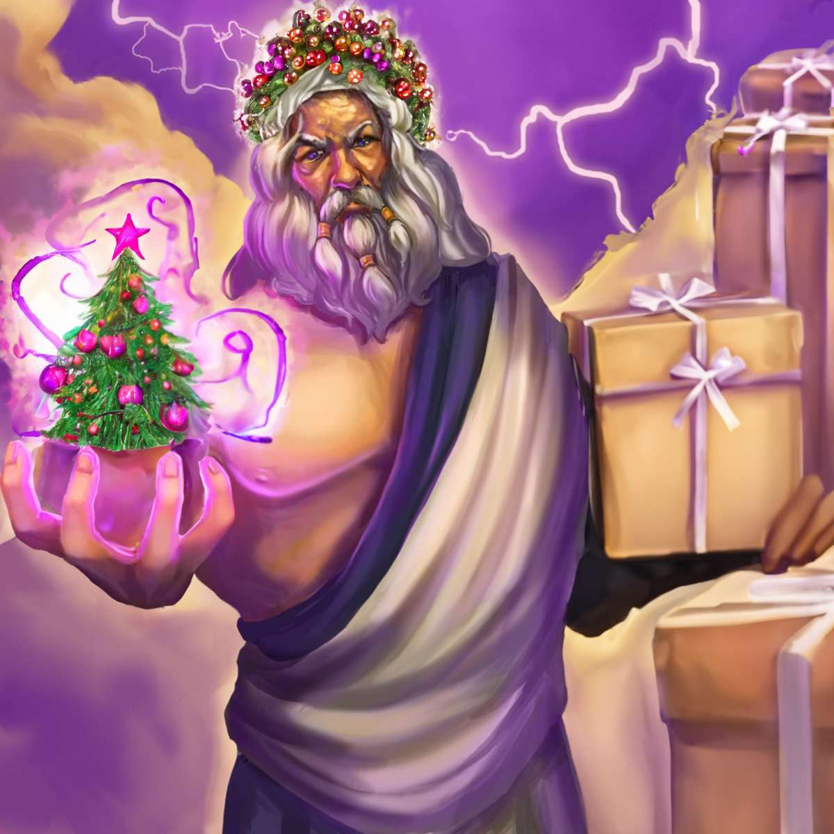 Jul Zeus pussel online från foto