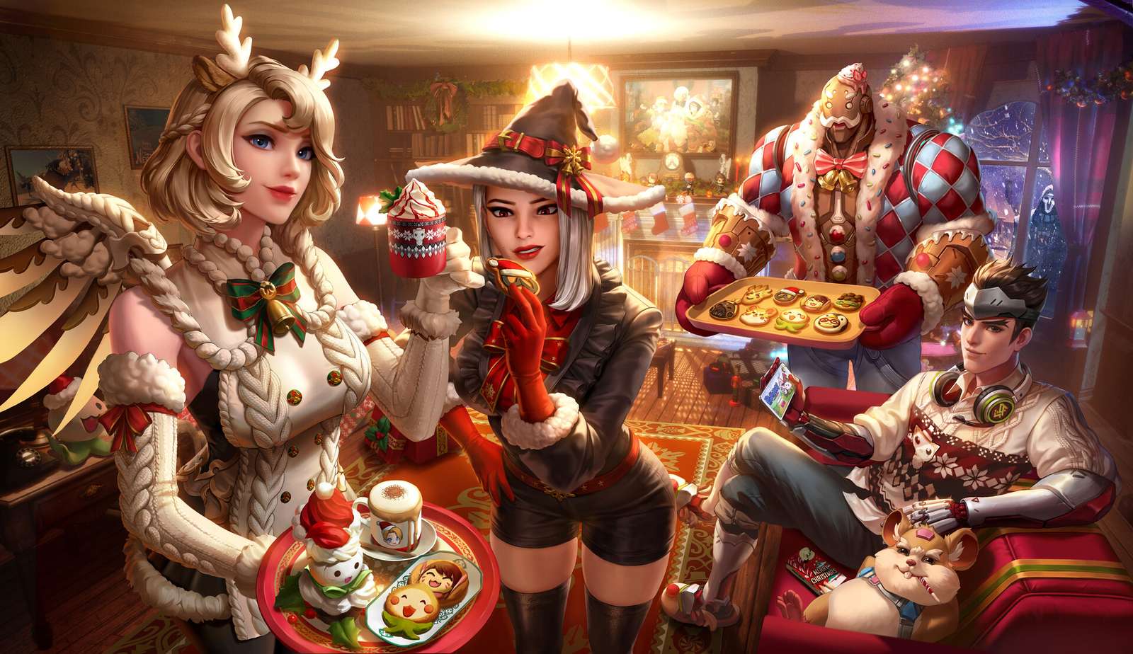 christmas overwatch puzzle online from photo