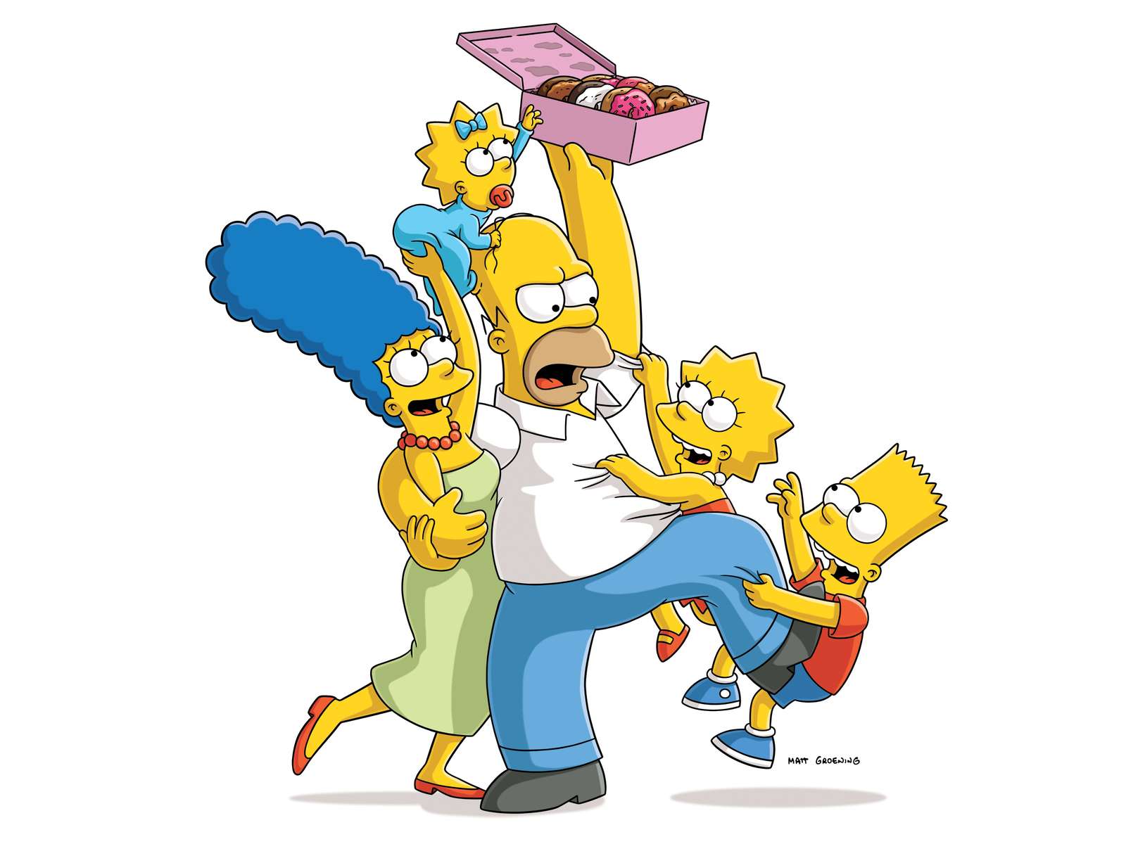 de Simpsons-familie online puzzel