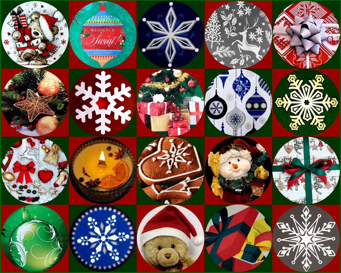 Vánoční rozmanitost online puzzle