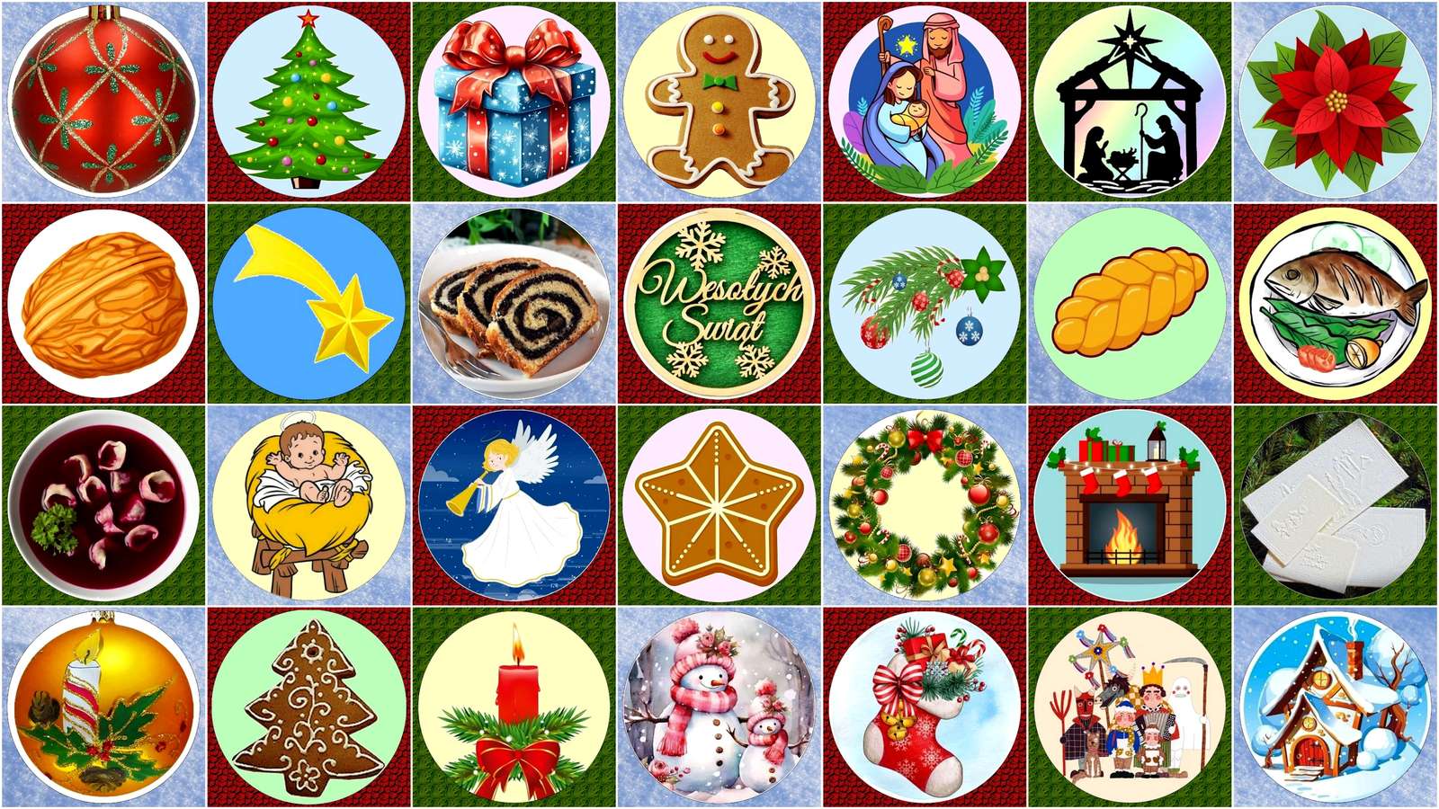 Merry Christmas puzzle online from photo