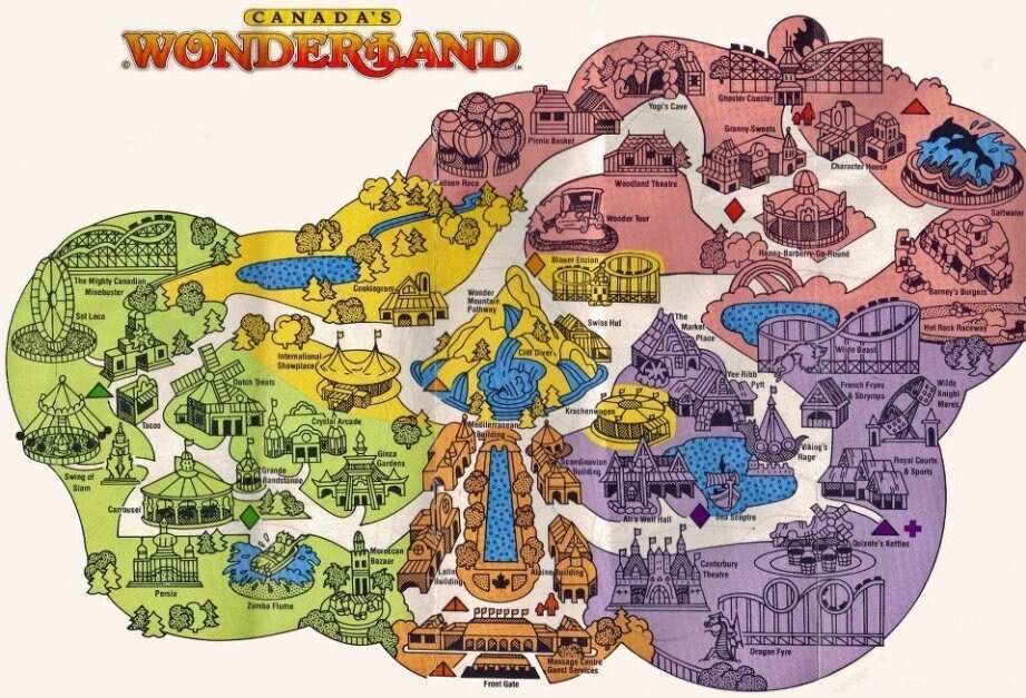 Canada's Wonderland puzzel online van foto
