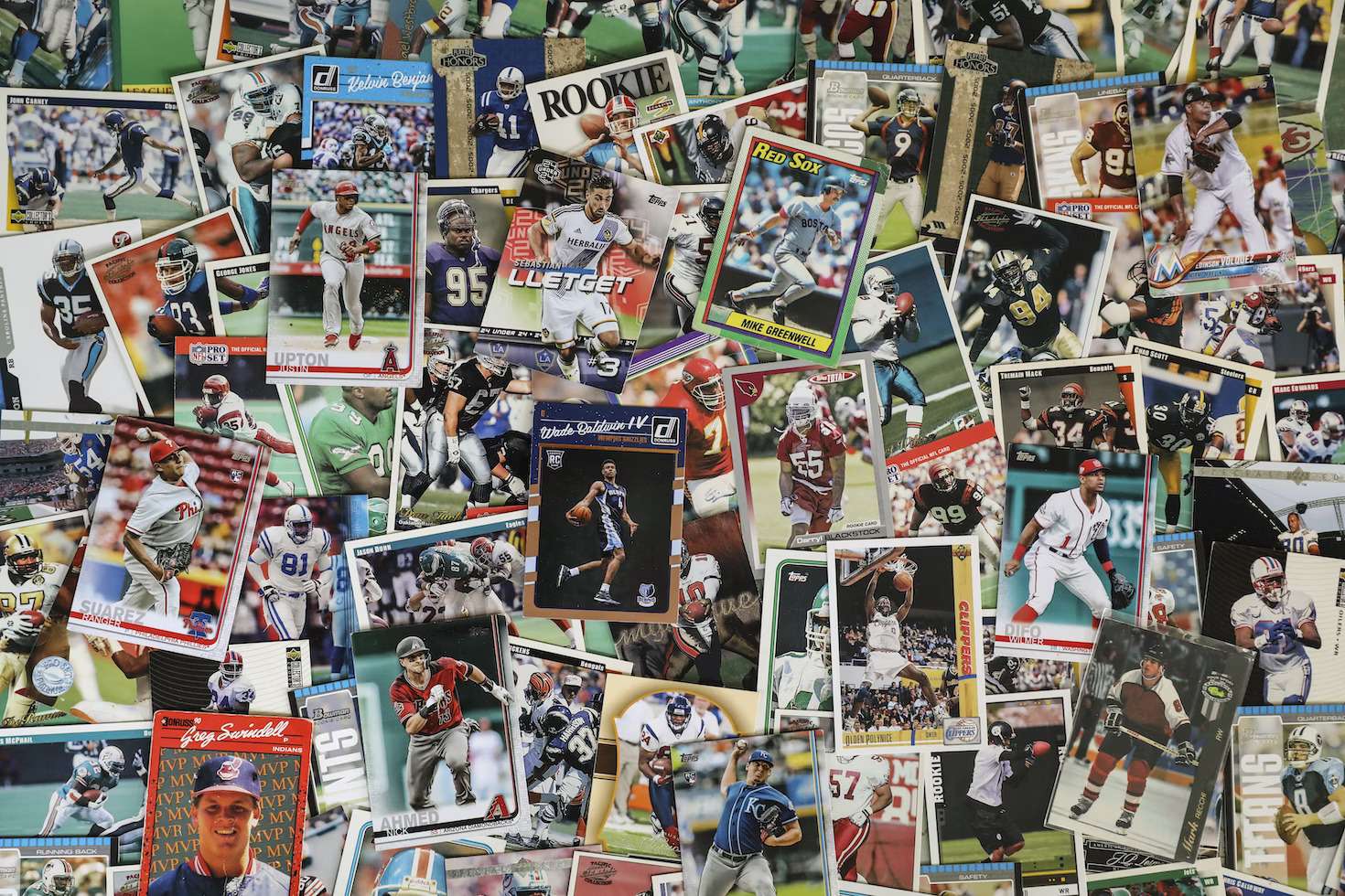 Sportkort samling pussel online från foto
