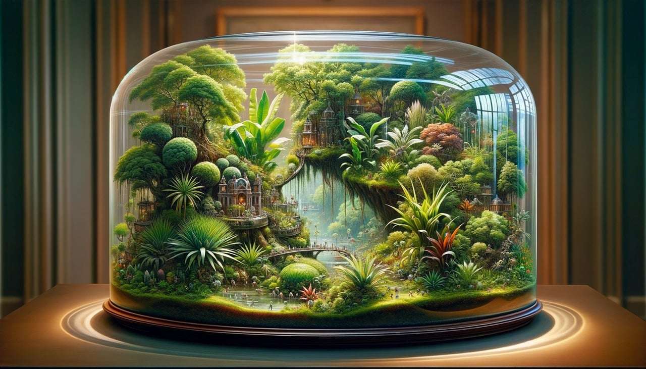 Levande terrarium pussel online från foto