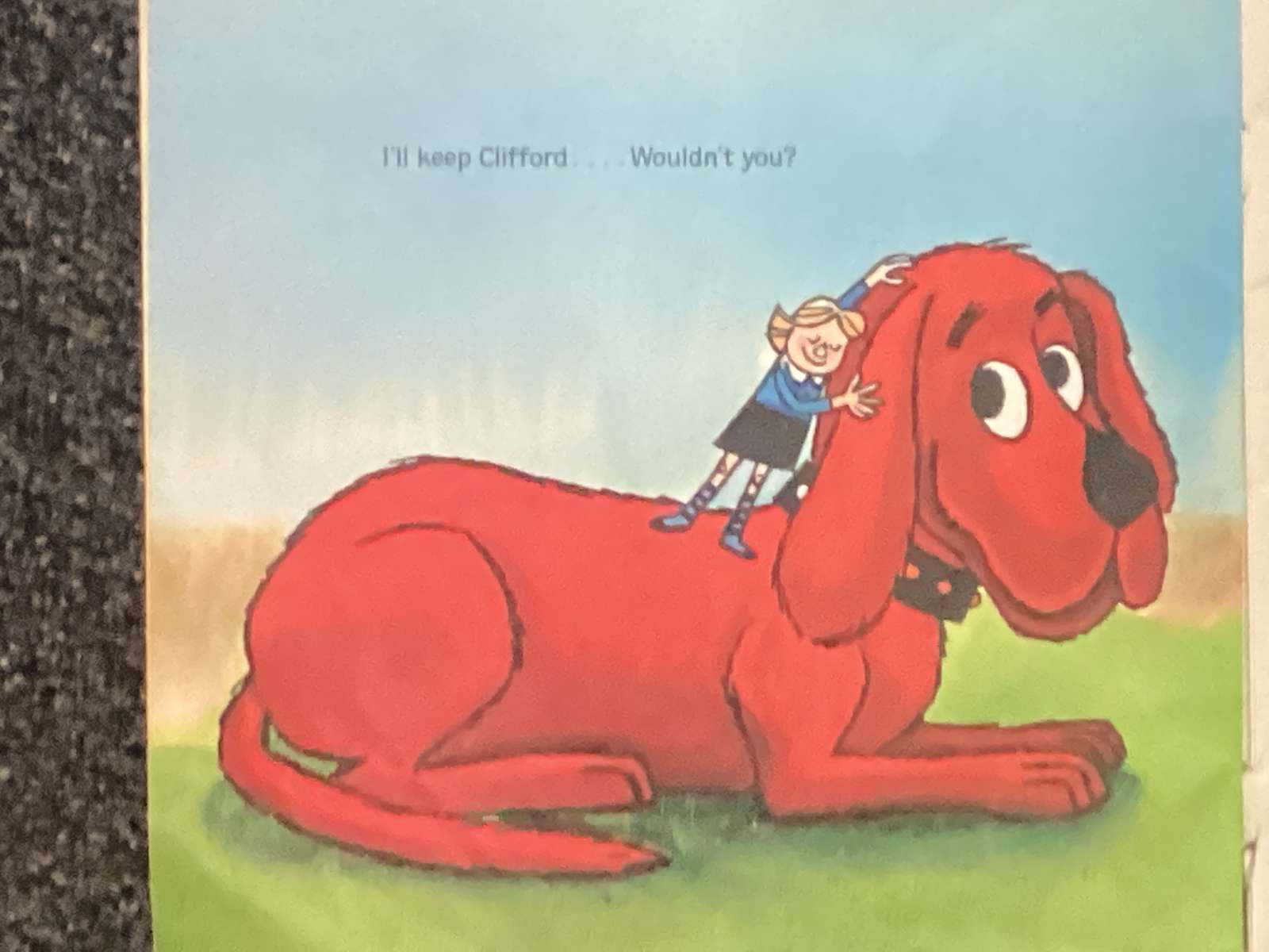 Clifford de grote rode hond puzzel online van foto