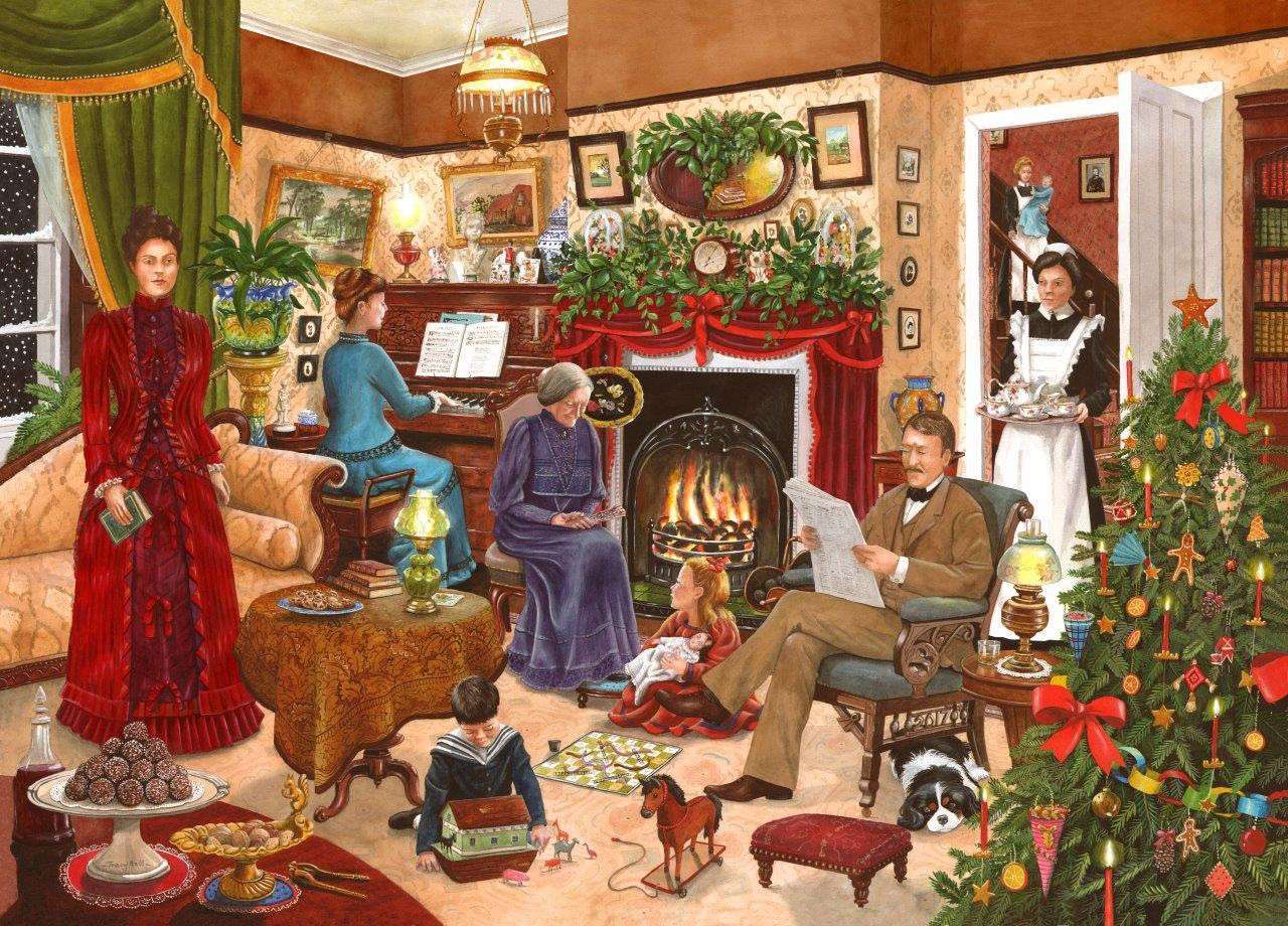 Weihnachten zu Hause Online-Puzzle