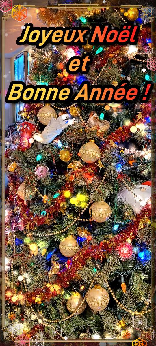Weihnachten, Tannenbaum, Frohes Neues Jahr, Feiertage Online-Puzzle vom Foto