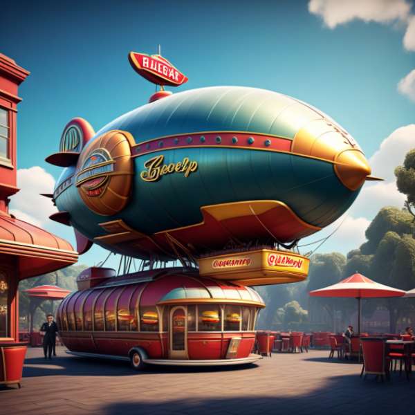 Hamburger Planet Express pussel online från foto