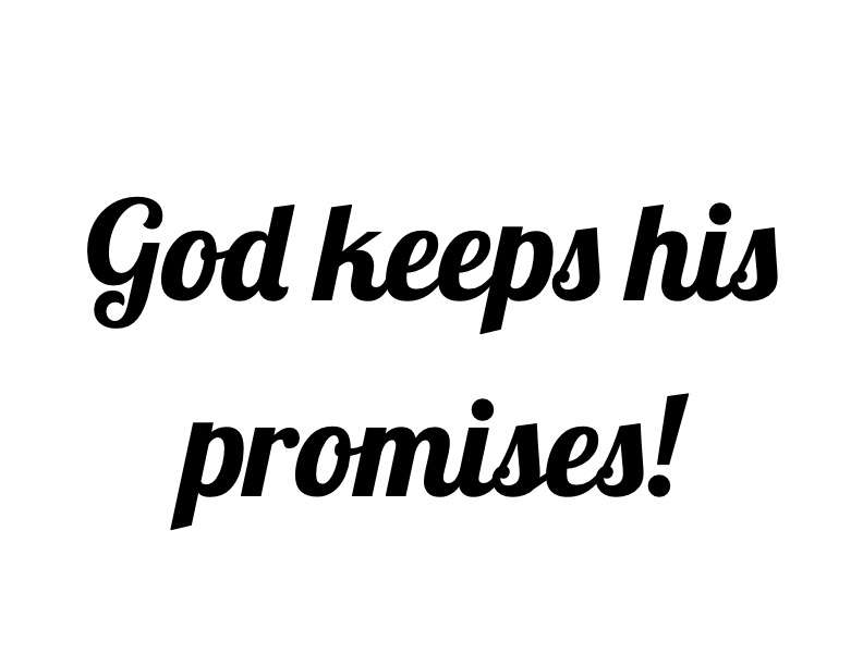 Deus cumpre suas promessas puzzle online a partir de fotografia