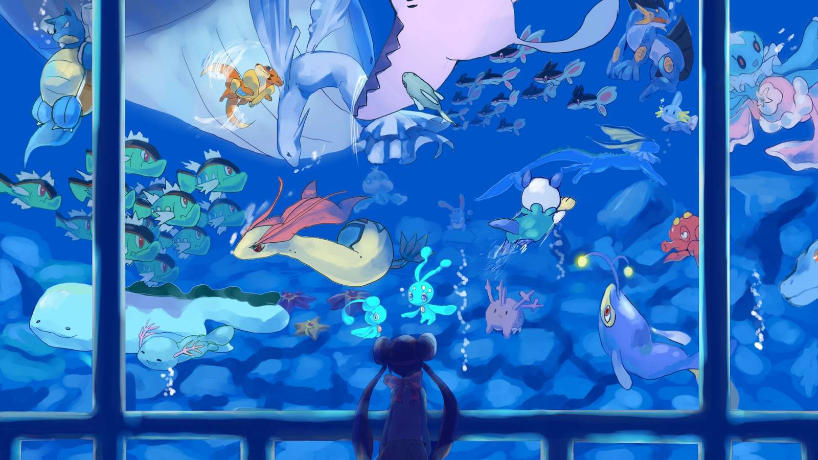 Pokémon-aquarium puzzel online van foto