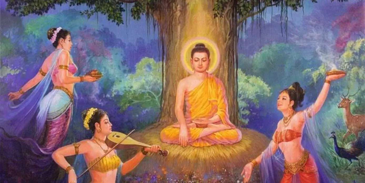 Awakening of the Buddha puzzle online from photo