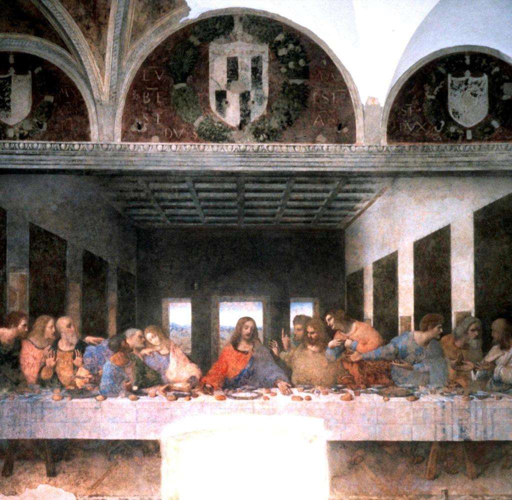 Leonardos sista måltid pussel online från foto