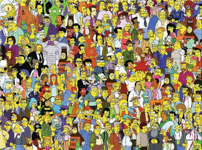 Simpsons Montage pussel online från foto