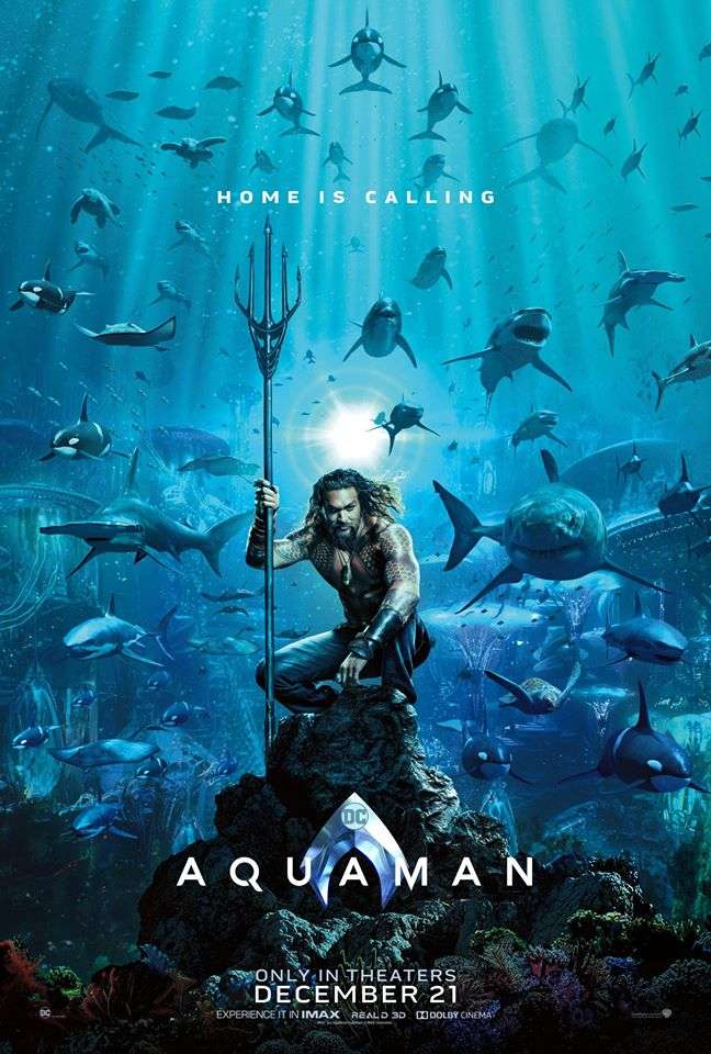 Aquaman filmaffisch pussel online från foto