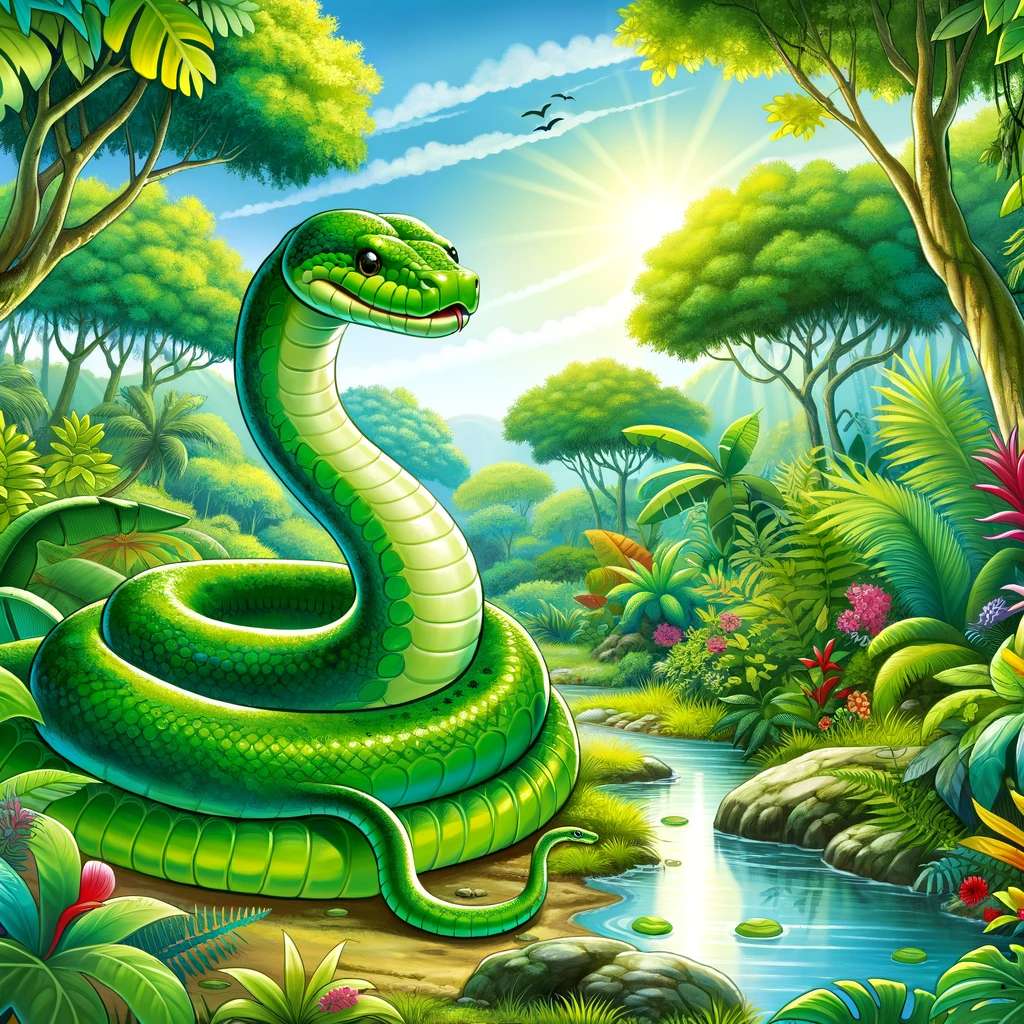 anaconda verde rompecabezas en línea