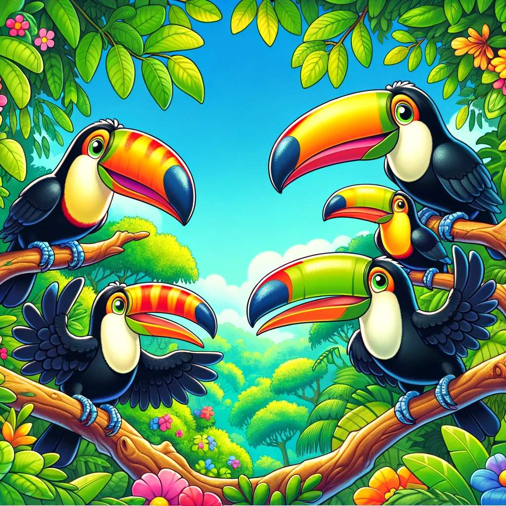 toucans in the amazon! puzzle online from photo
