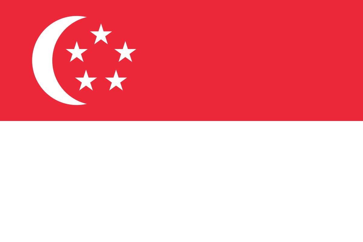Bandera de Singapur rompecabezas en línea