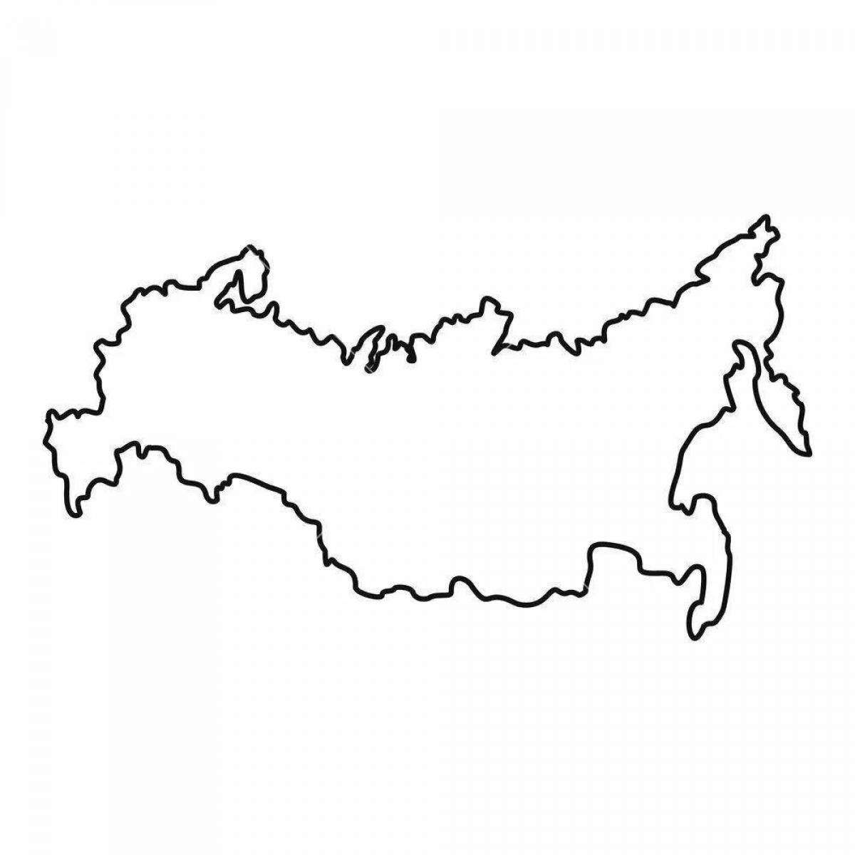 mapa da Rússia puzzle online a partir de fotografia