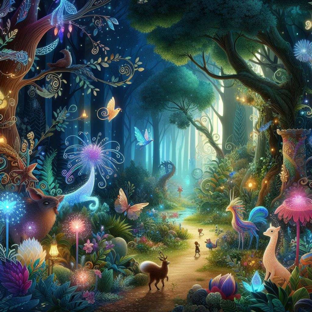Forêt fantaisiste puzzle en ligne
