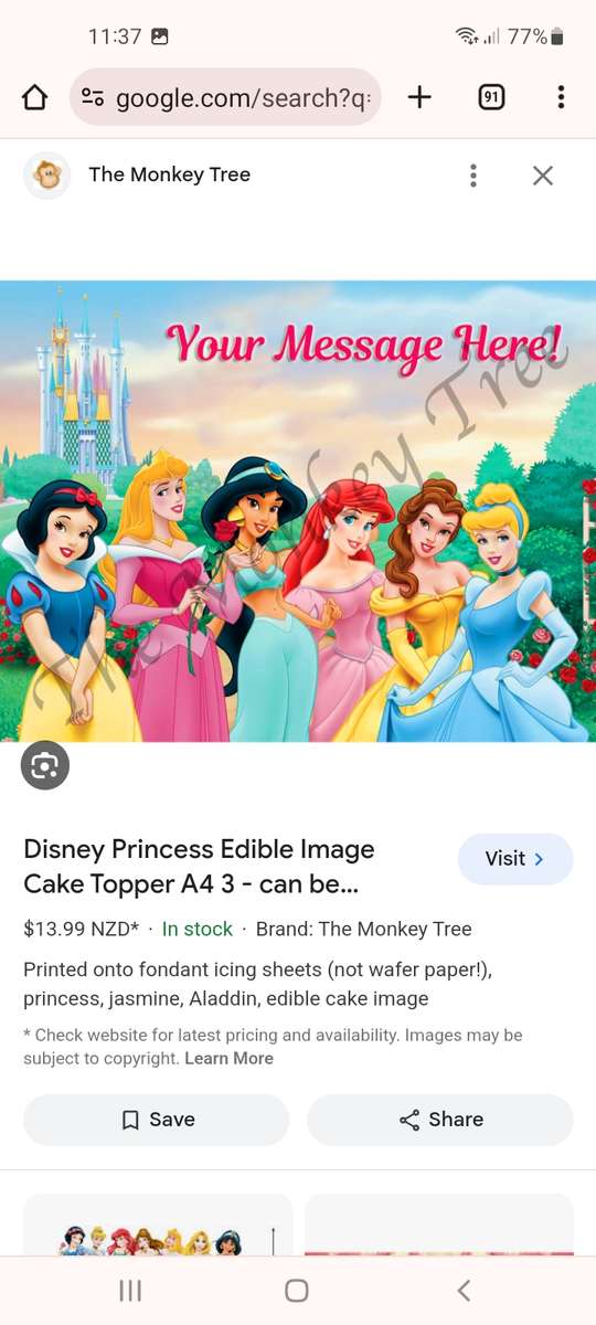 Princesses online puzzle