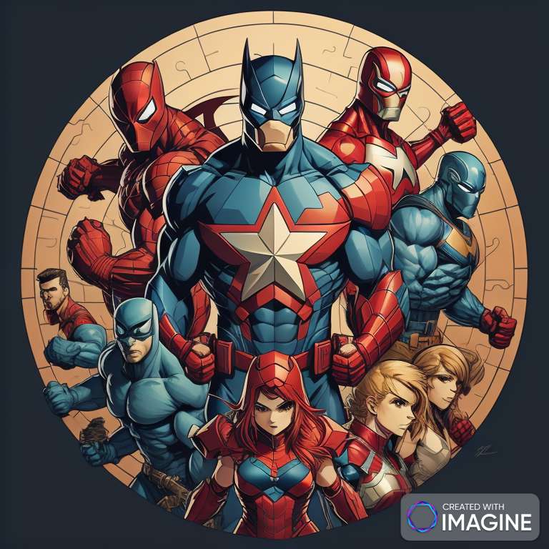IMAGINE MARVEL puzzle online from photo