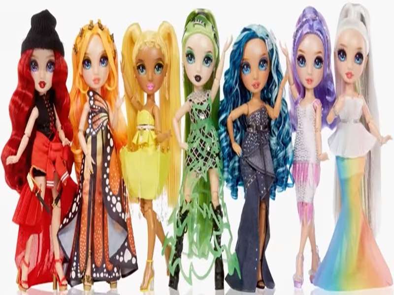 φανταστικές κούκλες μόδας ουράνιο τόξο online παζλ