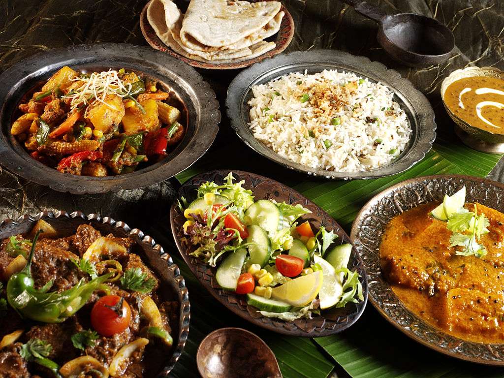 Indisk mat pussel online från foto