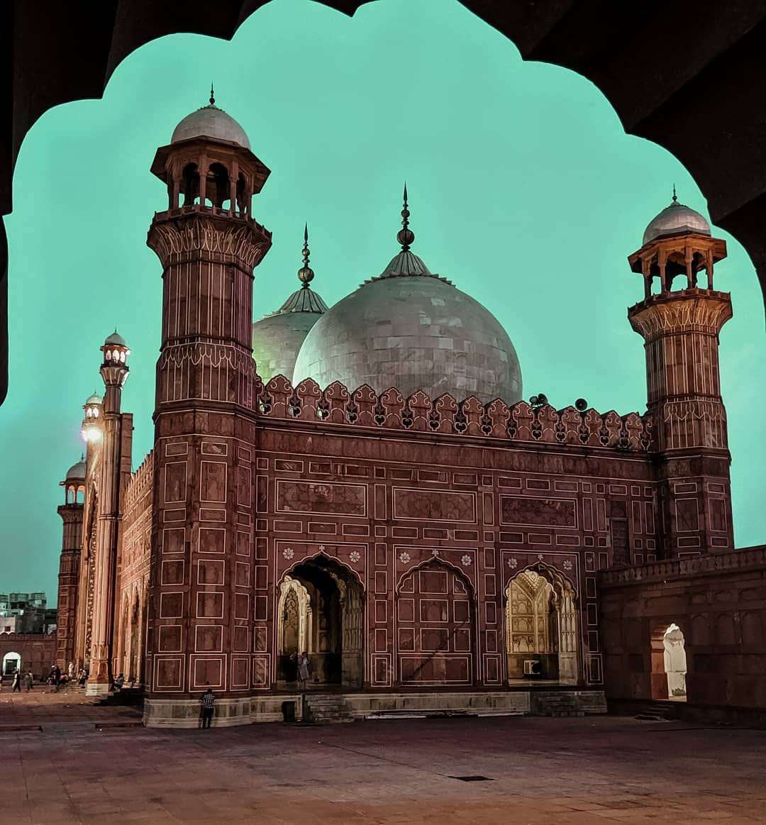 Badshahi-Moschee Online-Puzzle vom Foto