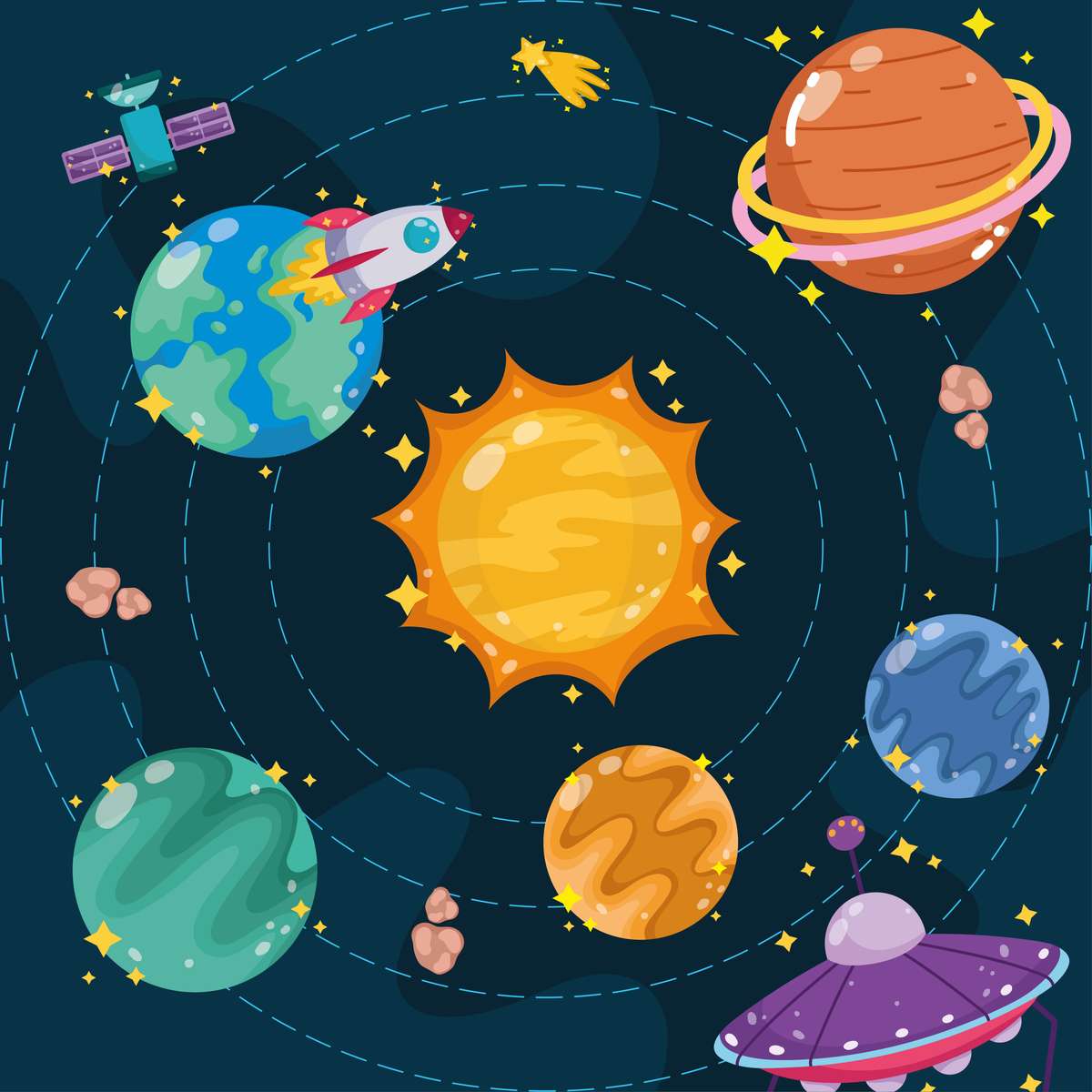 zonnestelsel online puzzel