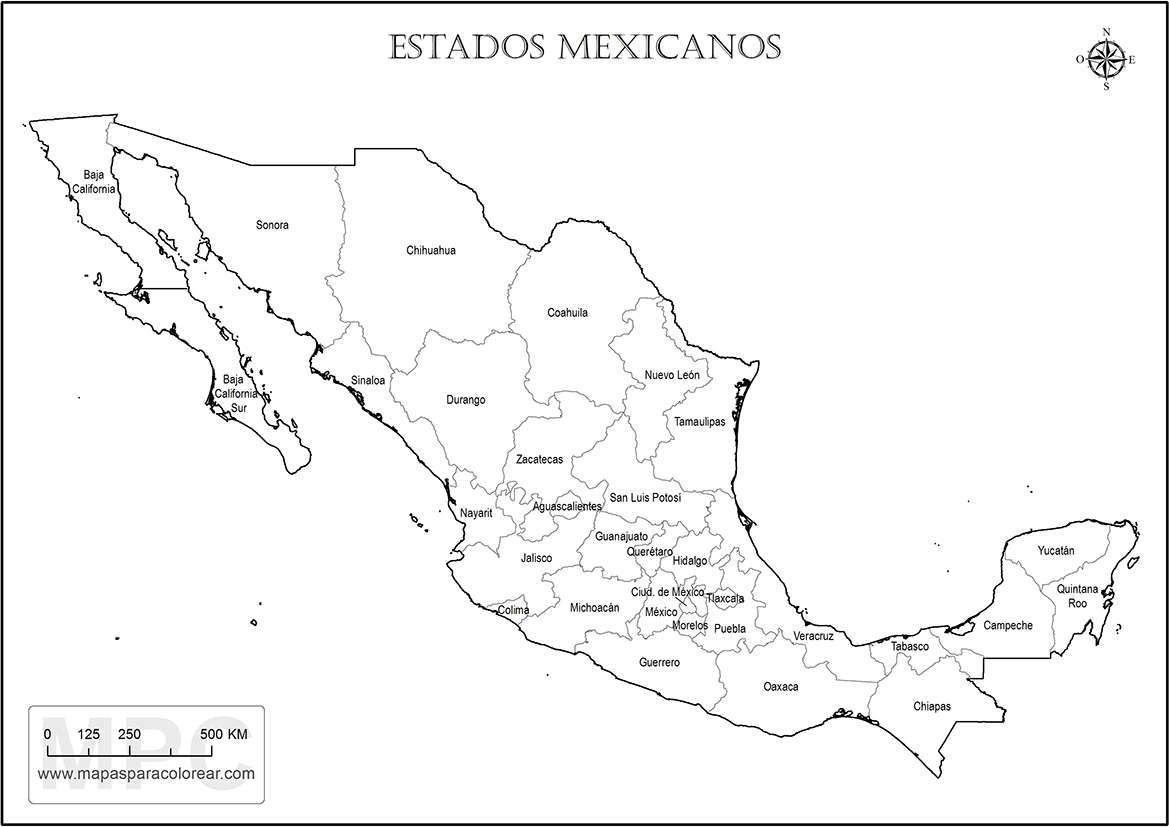 штати мексика онлайн пазл
